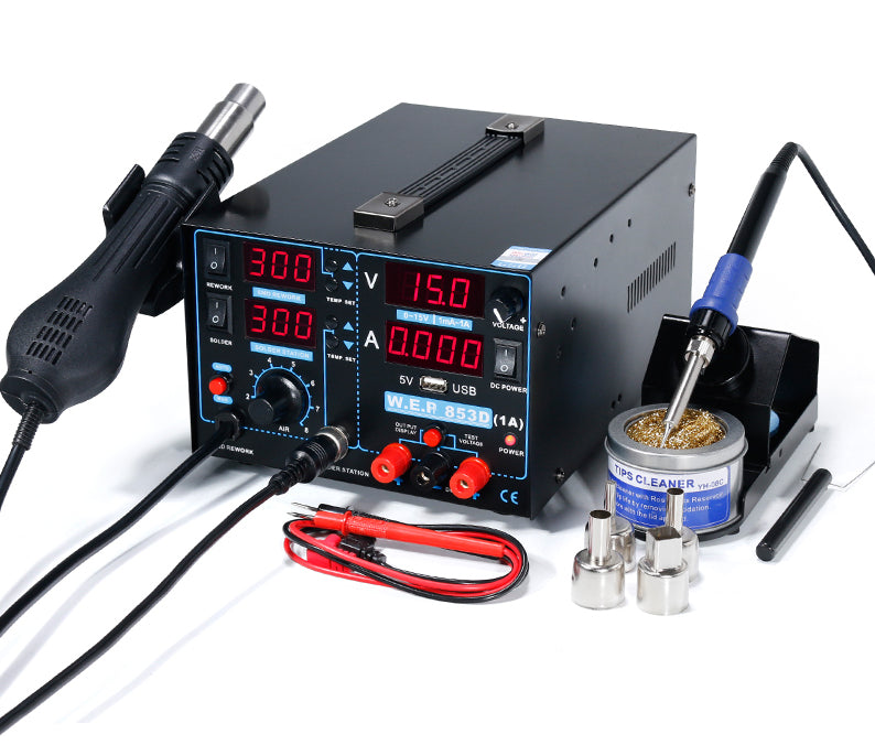 Soldering Station with Reflow Gun and Bench Power Supply from PMD Way with free delivery worldwide