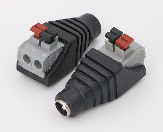 2.1mm Spring Terminal Female DC Power Connectors in packs of ten from PMD Way with free delivery worldwide