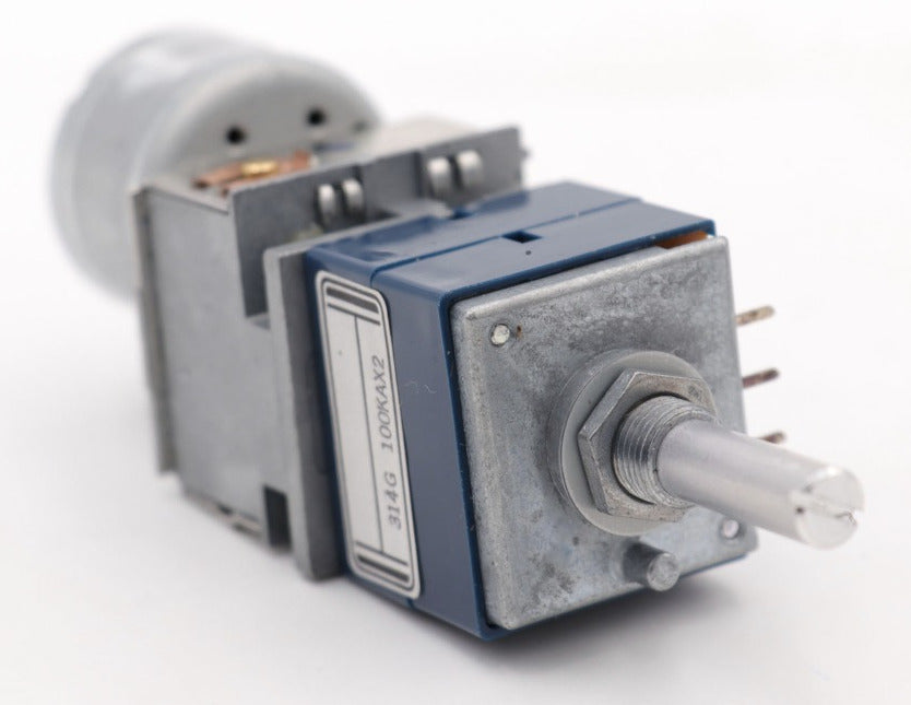 Useful Stereo Motorised Potentiometers for amplifiers and audio projects from PMD Way with free delivery worldwide