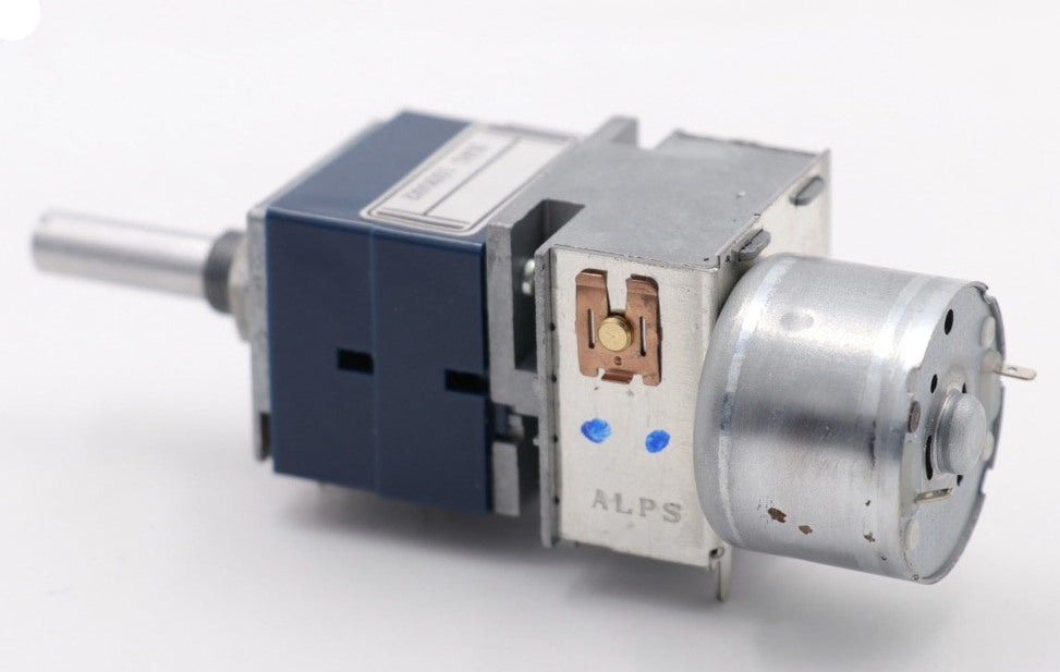 Useful Stereo Motorised Potentiometers for amplifiers and audio projects from PMD Way with free delivery worldwide