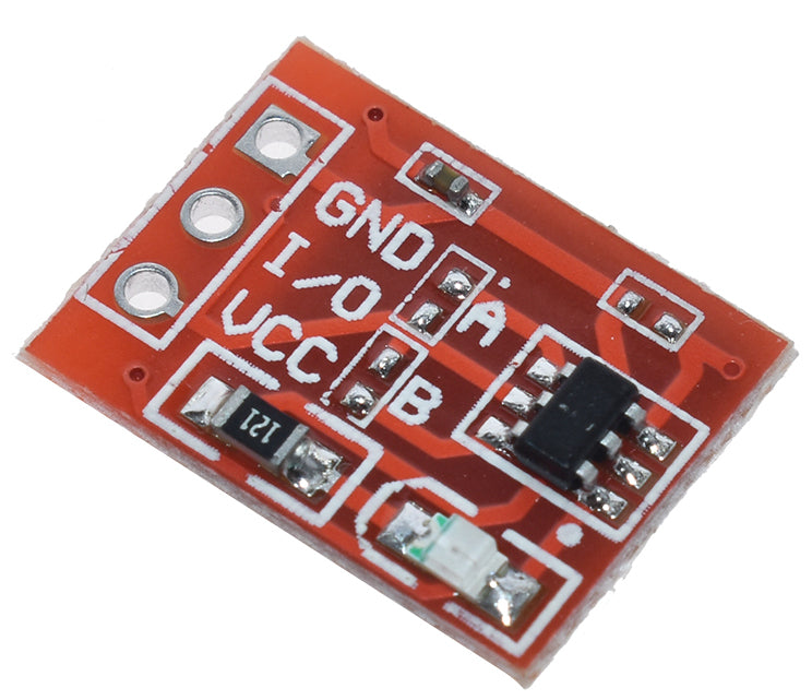 TTP223 Latching/Momentary Single Channel Touch Sensors in packs of five from PMD Way with free delivery worldwide