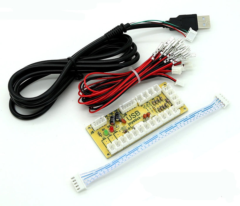 Joystick and Ten Arcade Buttons with USB Encoder Kits from PMD Way with free delivery worldwide
