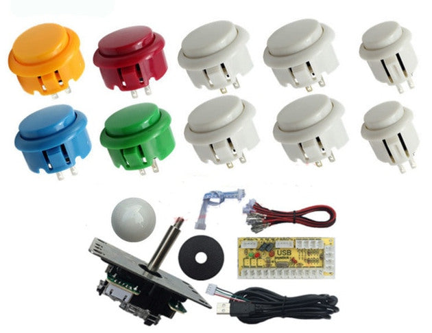 Joystick and Ten Arcade Buttons with USB Encoder Kits from PMD Way with free delivery worldwide