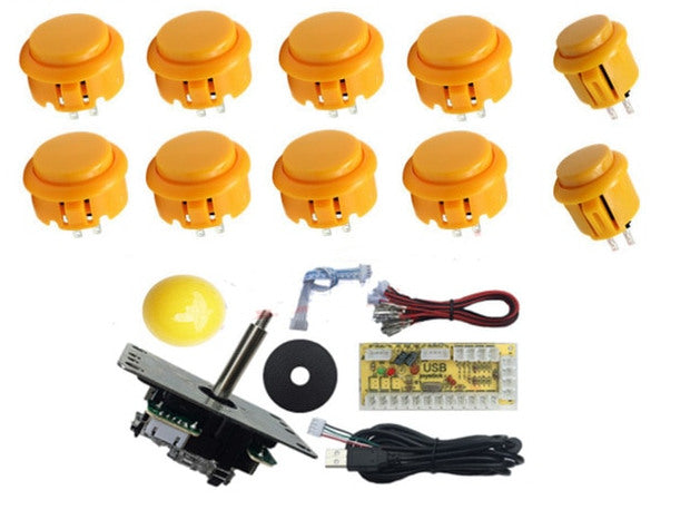Joystick and Ten Arcade Buttons with USB Encoder Kits from PMD Way with free delivery worldwide