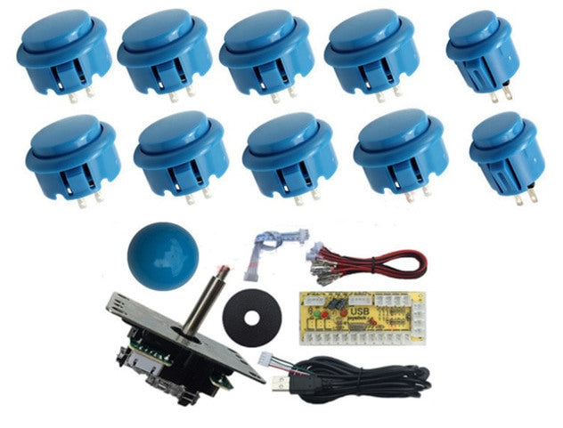 Joystick and Ten Arcade Buttons with USB Encoder Kits from PMD Way with free delivery worldwide