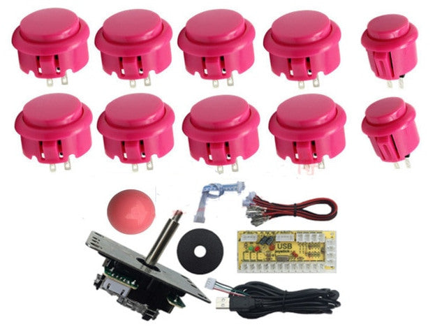 Joystick and Ten Arcade Buttons with USB Encoder Kits from PMD Way with free delivery worldwide
