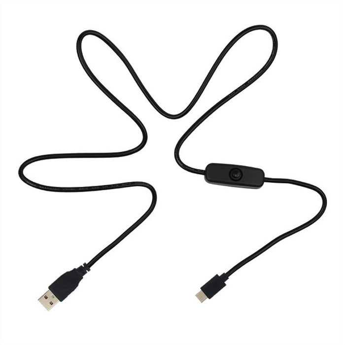 USB C Charging Cable with Power Switch for your Raspberry Pi 4 from PMD Way with free delivery worldwide