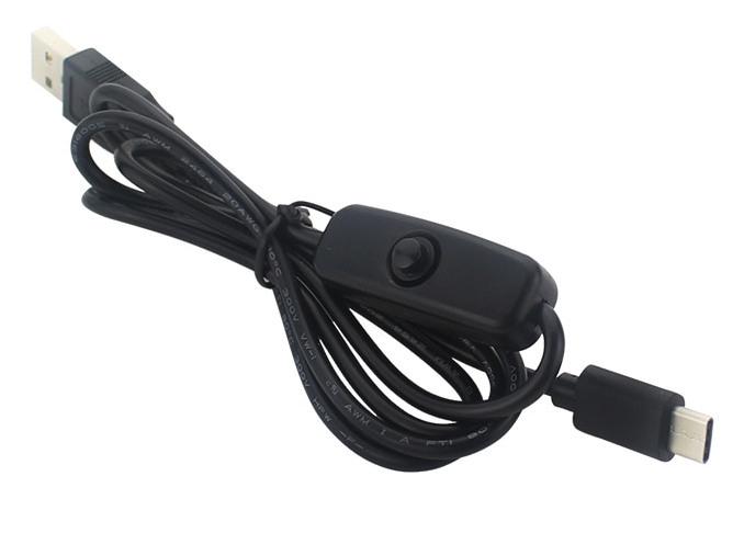 USB C Charging Cable with Power Switch for your Raspberry Pi 4 from PMD Way with free delivery worldwide