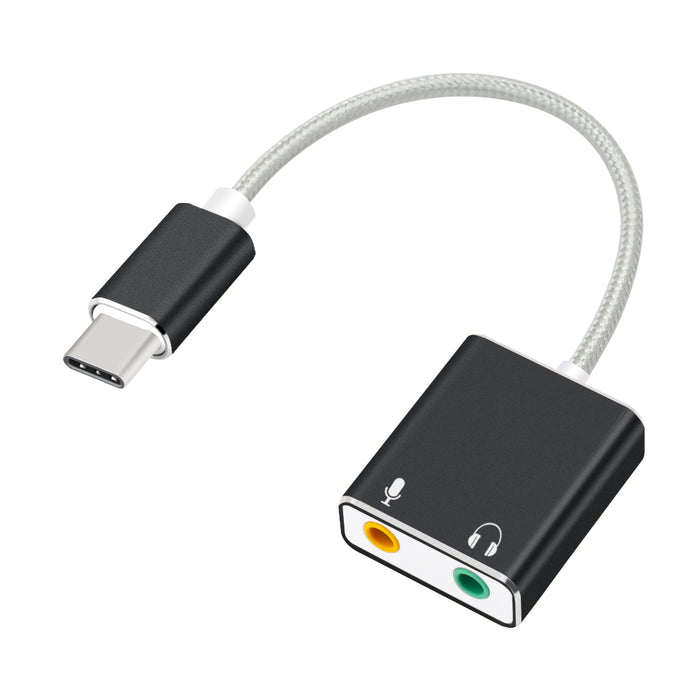Add audio input and output to your new PC with USB C using this External USB C Audio Sound Card Cable from PMD Way with free delivery worldwide