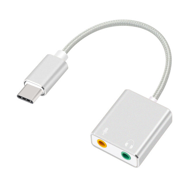 Add audio input and output to your new PC with USB C using this External USB C Audio Sound Card Cable from PMD Way with free delivery worldwide