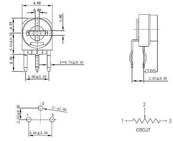 Assorted Vertical RM063 Trimpot Kit - 100 Pieces from PMD Way with free delivery worldwide