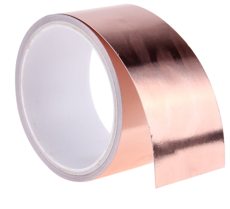 Wide 50mm Copper Foil Tape with Conductive Adhesive - 5.5m from PMD Way with free delivery worldwide