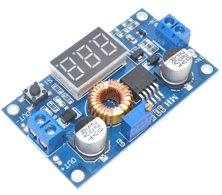 XL4015 Adjustable DC DC Buck Converter with Display 38 to 1.25V from PMD Way with free delivery worldwide