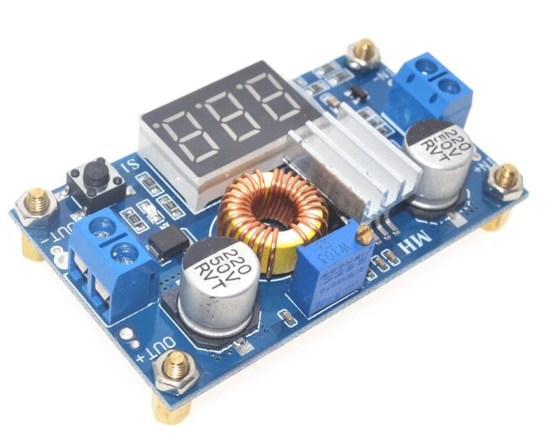 XL4015 Adjustable DC DC Buck Converter with Display 38 to 1.25V from PMD Way with free delivery worldwide