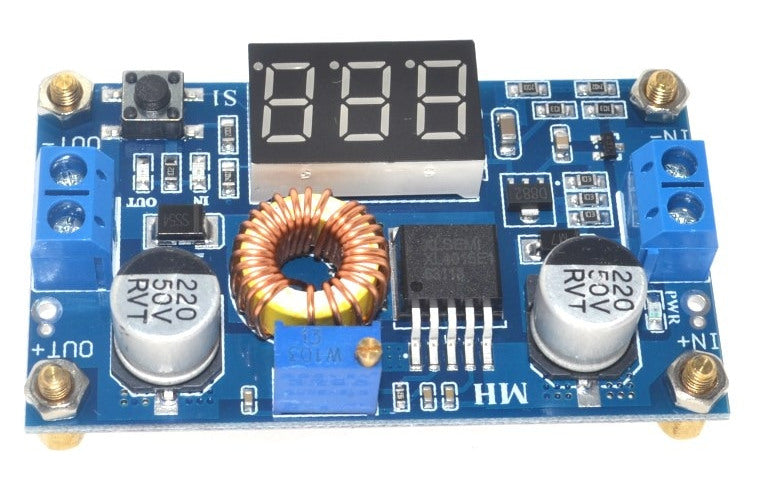 XL4015 Adjustable DC DC Buck Converter with Display 38 to 1.25V from PMD Way with free delivery worldwide