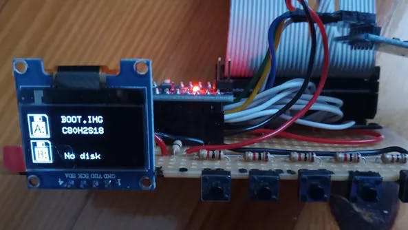 fddEMU, an Arduino Floppy Drive Emulator