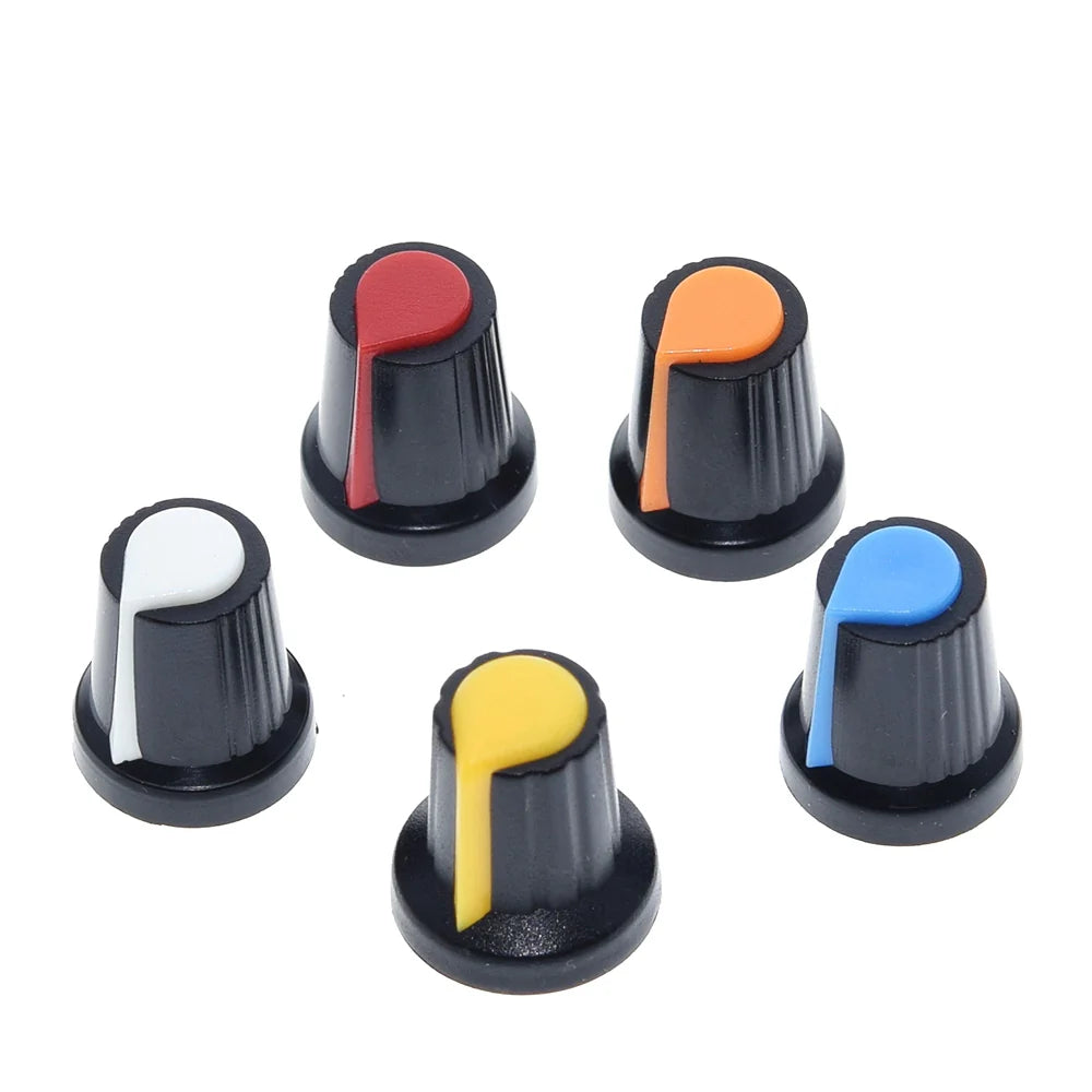 New Product - Five Colors of 15x17mm Plastic Knobs - 25 Pack