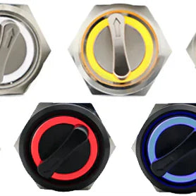 22mm Latching Metal Rotary Switch from PMD Way with free delivery 