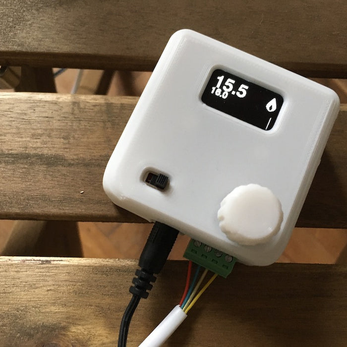 Controlling a gas convection heater with a custom thermostat