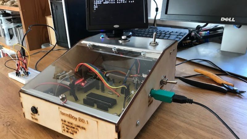 8-Bit Homebrew Computer Designed Around an ATmega Microcontroller