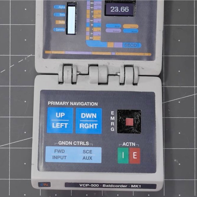 The Baldcorder is James Lewis’ tricorder-like device for measuring light levels and temperature
