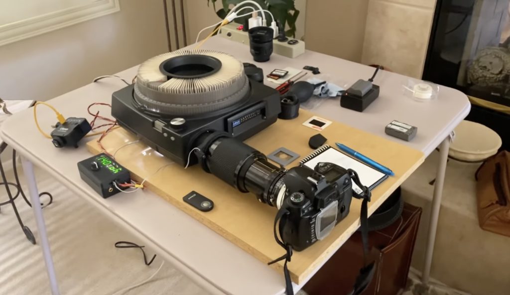 Digitize your old slides with a modern DSLR camera