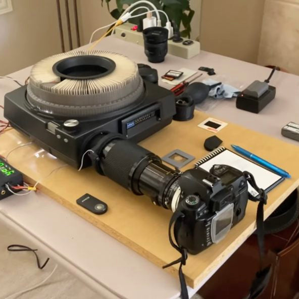 Digitize your old slides with a modern DSLR camera