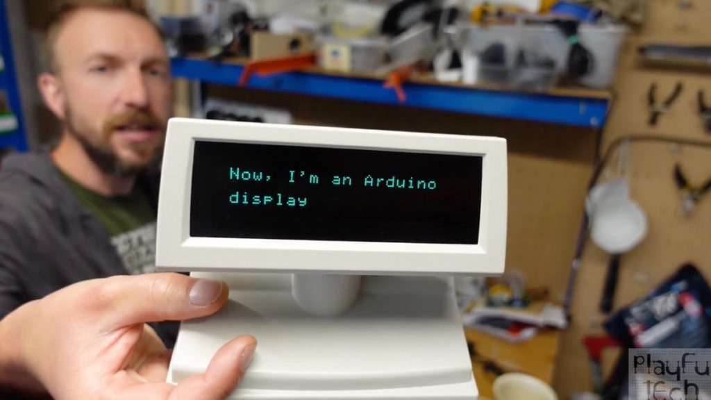 Repurposing the VFD unit from an old Epson POS display using Arduino