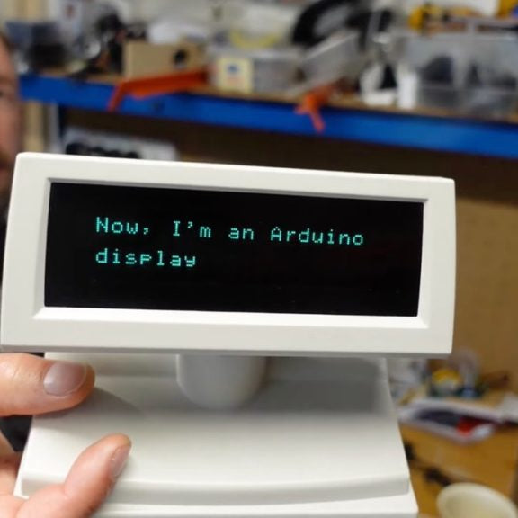 Repurposing the VFD unit from an old Epson POS display using Arduino