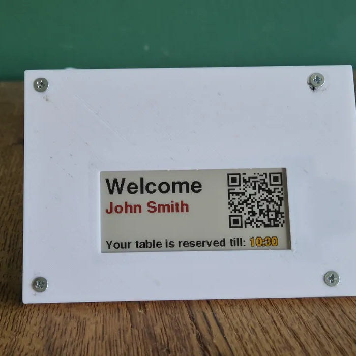 Build a Smart E-Ink Table Reservation Sign