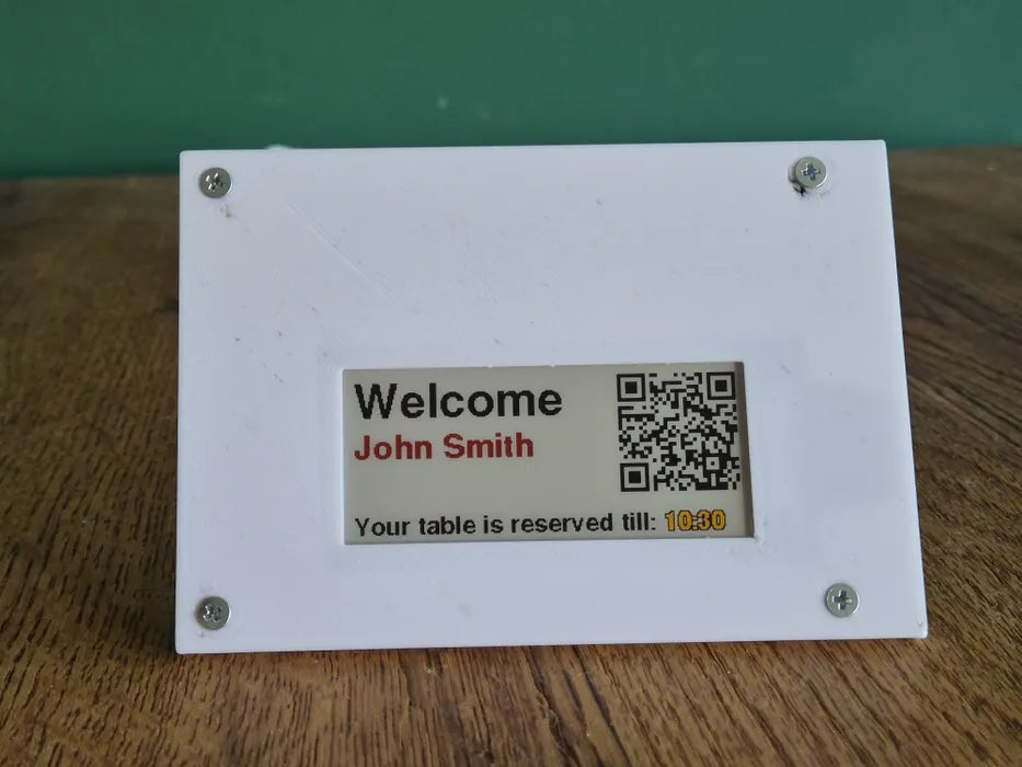 Build a Smart E-Ink Table Reservation Sign