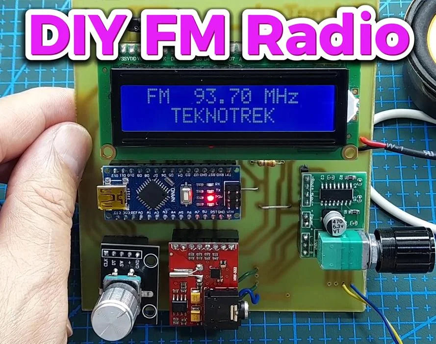 Arduino Radio Button DIY FM Radio Receiver Using Arduino and Si4703 — PMD Way