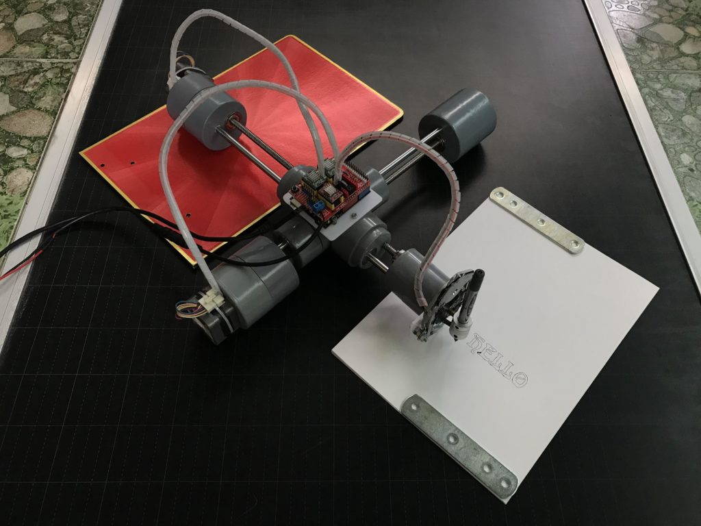 The P-CNC Plotter is a DIY drawing machine ‘disguised as a quadruped robot’