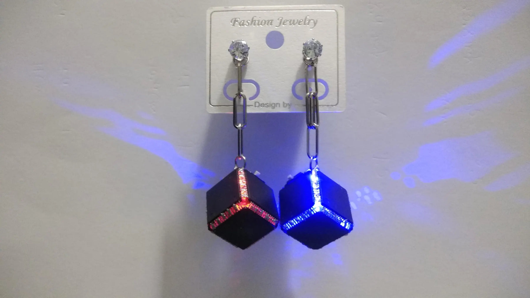 Microcontroller Cube Earrings