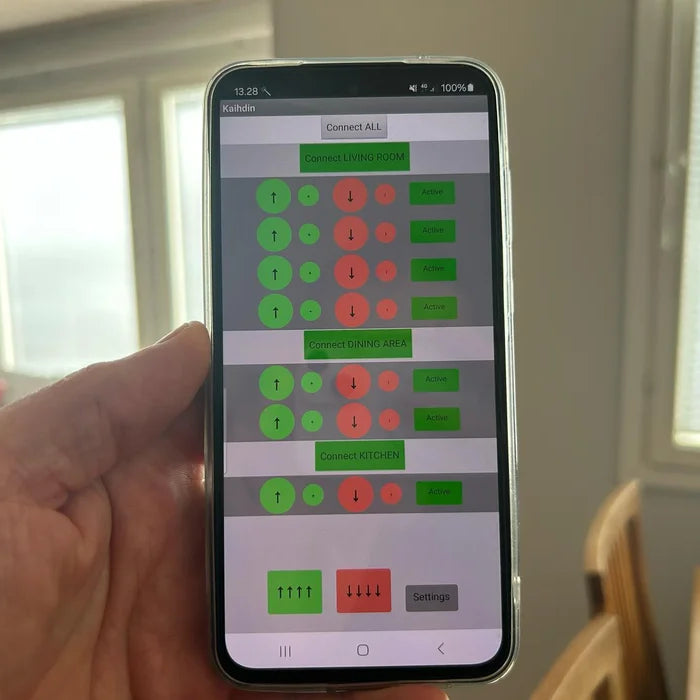 Add Smartphone control to Motorised Venetian Blinds