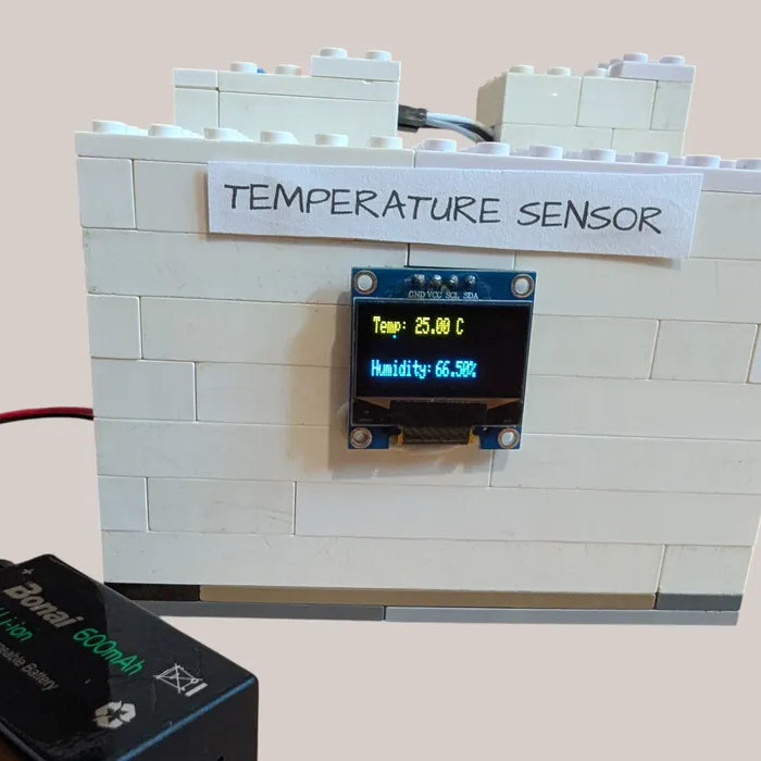 Arduino Temperature Sensor System With OLED Screen