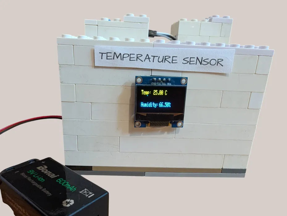 Arduino Temperature Sensor System With OLED Screen