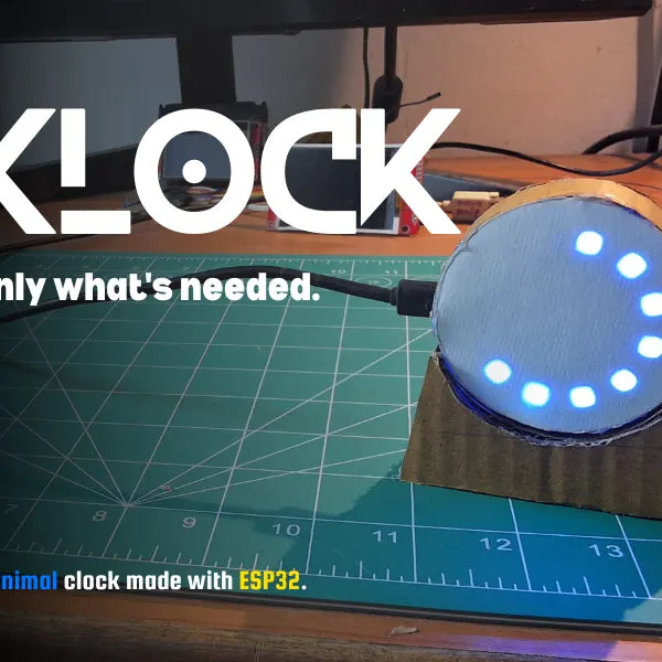 Klock - a Minimal Diy Desk Clock