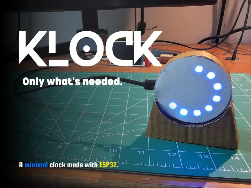 Klock - a Minimal Diy Desk Clock
