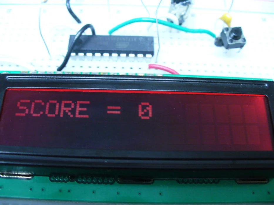 How to Control a 16x2 LCD Using an AVR ATtiny2313