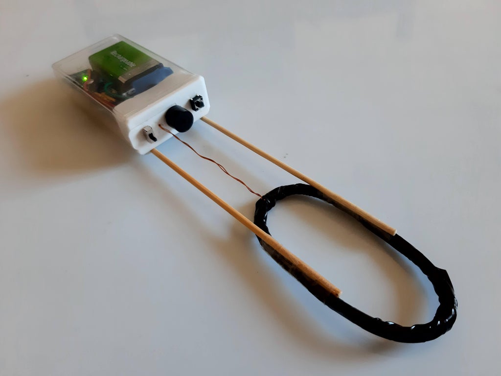 Minimal metal detector made with an Arduino and a coil of wire