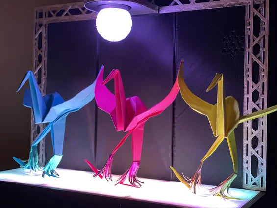 Dancing Origami Girls