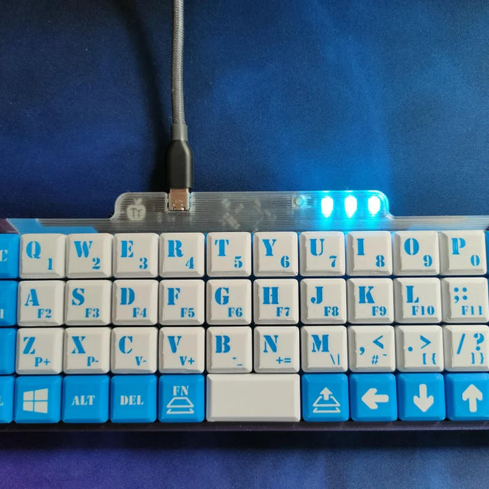 Micro Planck - 3D Printable Low-profile Ortholinear Mechanical Keyboard