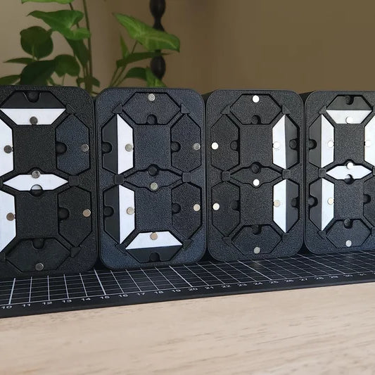 3D Printed Electromechanical 7-Segment Display
