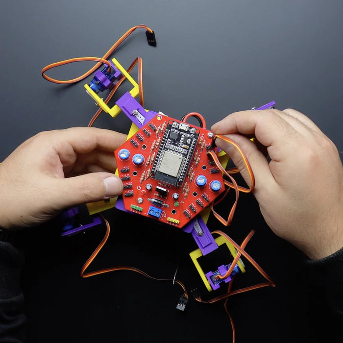 Build a four-legged Spider Robot With 3D Printed Parts