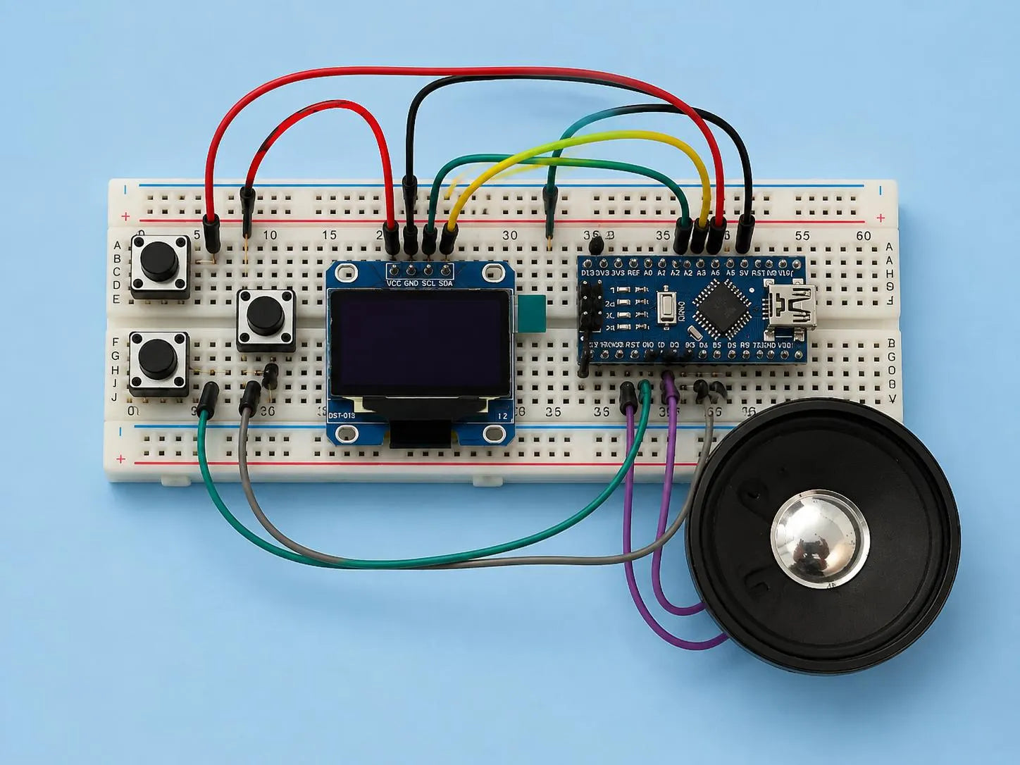 An Arduino OLED Retro Racing Game