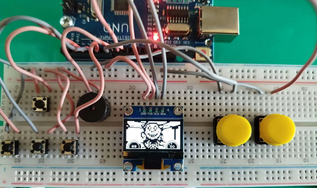 3D Game "Space Potatoes" for Arduino Uno
