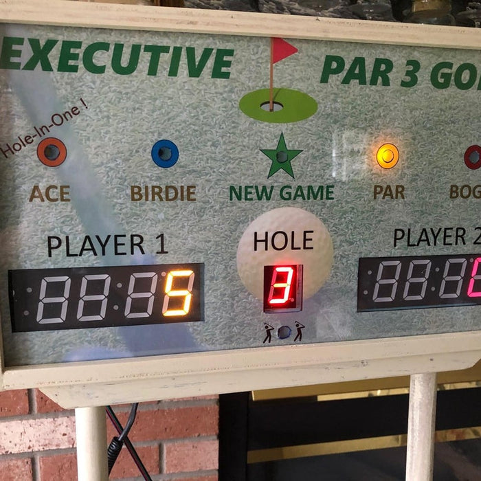 Skee-ball-like indoor golf game gets an automatic scoring system