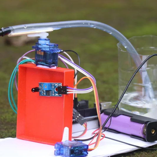 Arduino Fire Fighting Robot With Auto Extinguisher