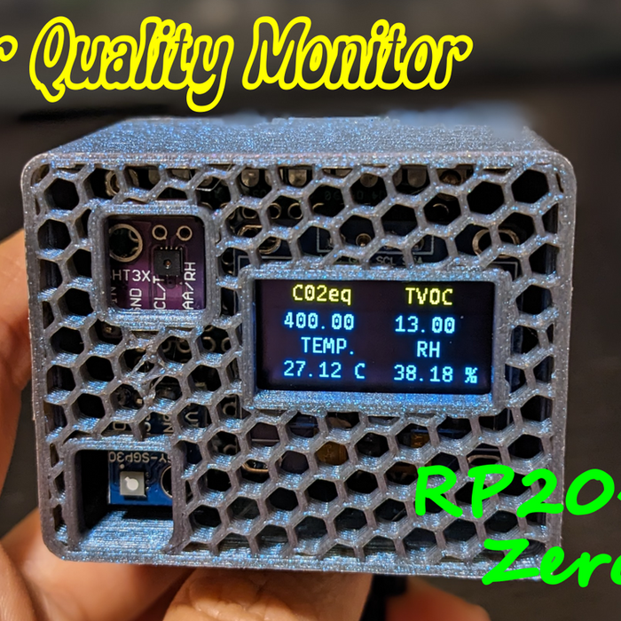 Air Quality Monitor (for CO2, TVOC, Temperature and Humidity) With RP2040